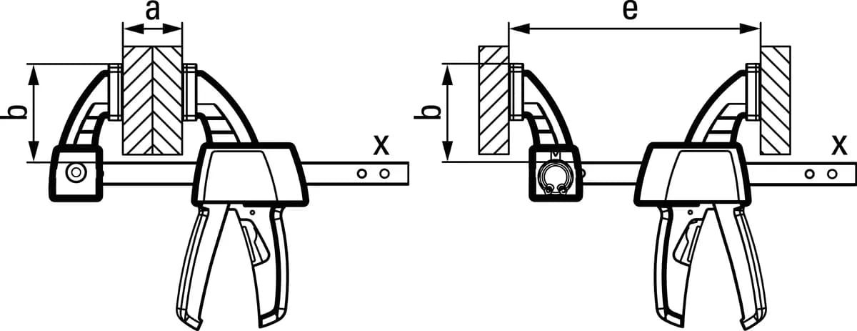 Bessey BESEZS45-8 Cırcır Mekanizmalı Tek El İşkence 450mm 2000n thumbnail 2