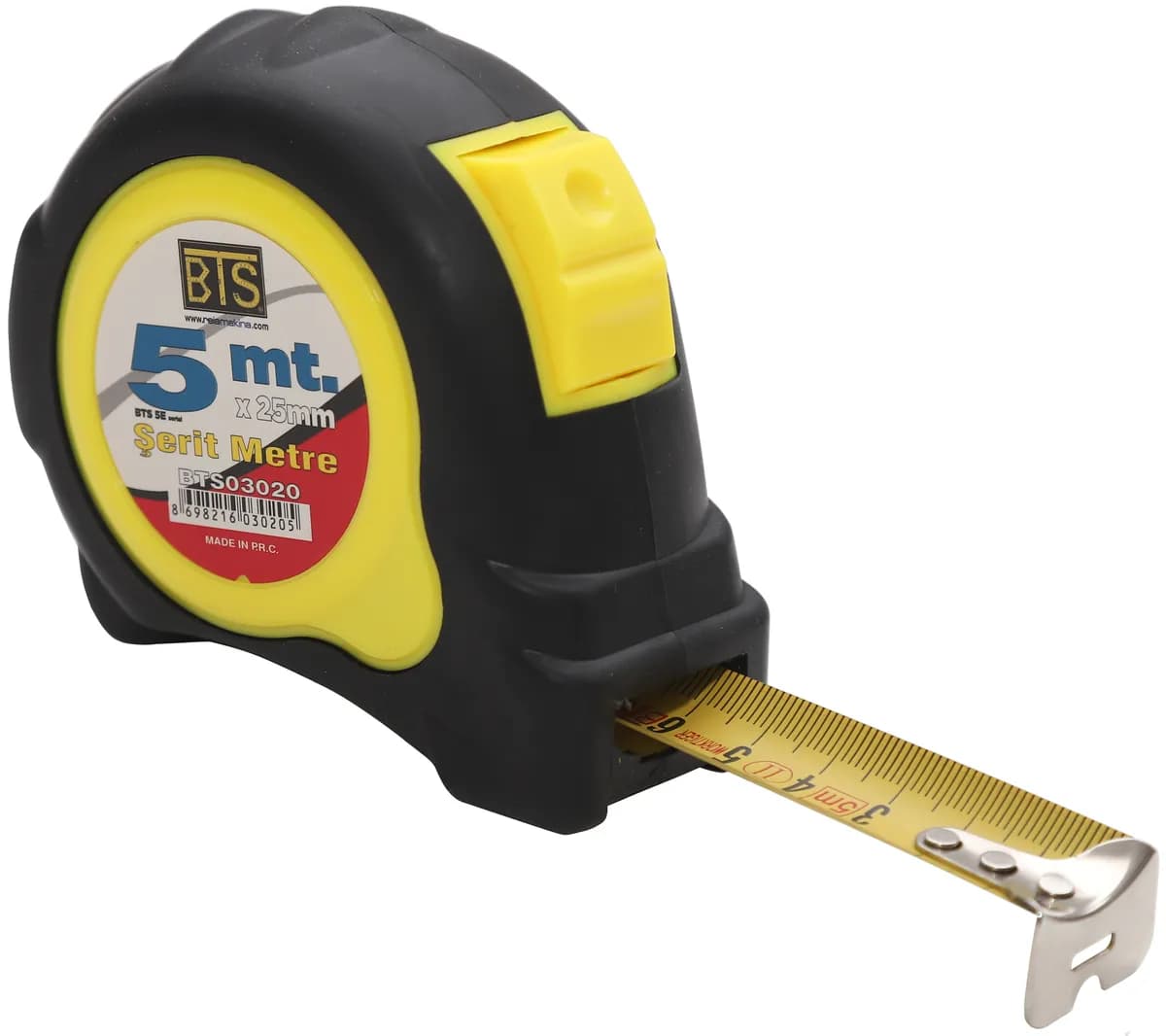 Bts BTS03020 5e Serisi Şerit Metre 5mt X 25mm
