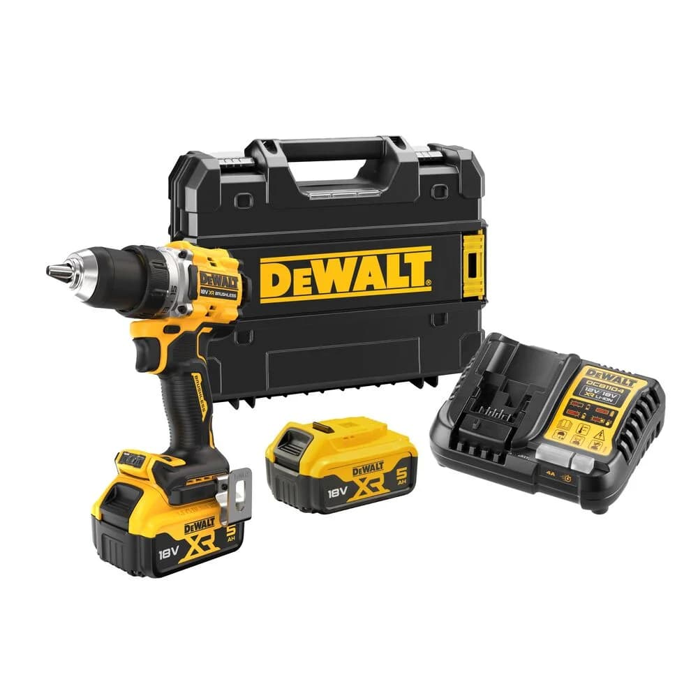 DeWalt DCD800P2T 18V 5.0AH LI-ION KÖMÜRSÜZ ÇİFT AKÜLÜ DARBESİZ MATKAP