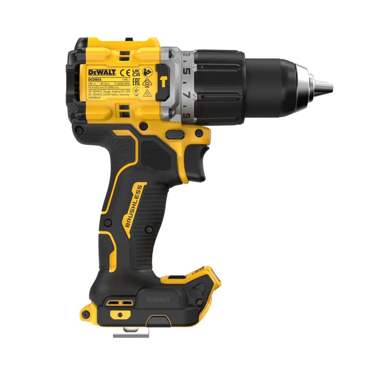 DeWalt DCD805E2T 18V 1.7AH LI-ION POWER STACK KÖMÜRSÜZ ÇİFT AKÜLÜ DARBELİ MATKAP