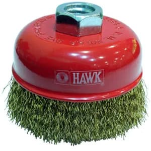 Hawk HA10111 Sarı Dalgalı Telli M14 Vidalı Daire Fırça 65 mm