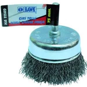 Hawk HA11145 Gri Telli Pimli Çanak Fırça 50 mm