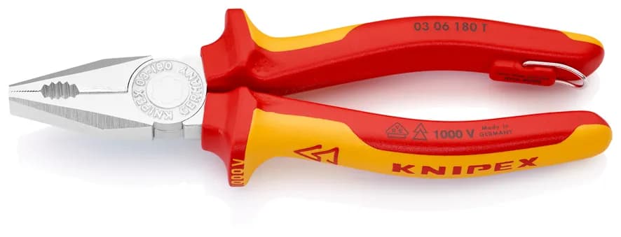 Knipex 0306180T Asma Halkalı Pense 180 mm