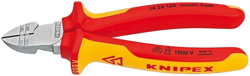 Knipex 1426160 Vde Kablo Sıyırıcı Yan Keski 160 mm