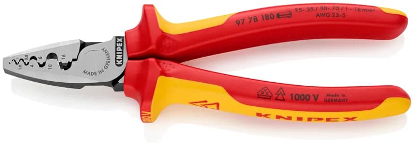 Knipex 9778180 97 78 180 Vde Yüksük Sıkma Pensi