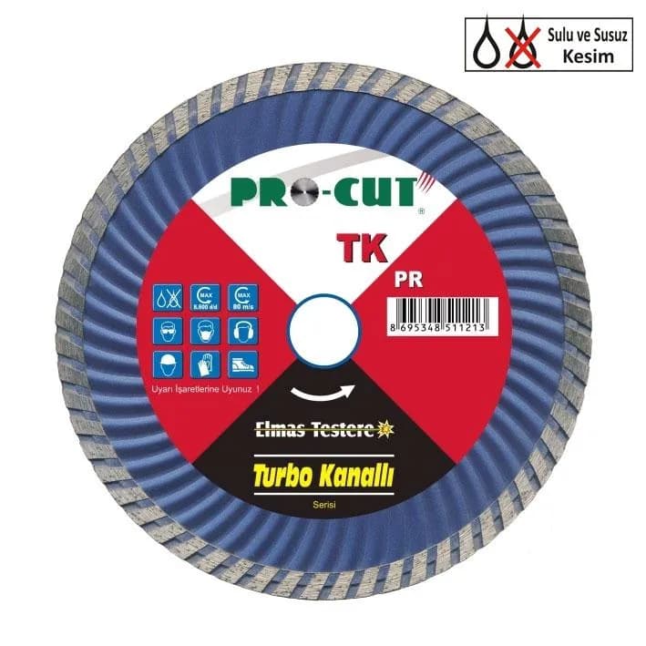 Procut PR51124 Turbo Kanallı Testere Flanşlı 230 Tke