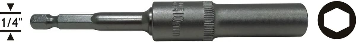 Proscr SCR03091 BITS Somun Adaptörü 1/4"x115x8 mm