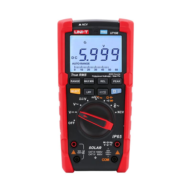Uni-T UT196 Dc Solar 1700V True Rms Profesyonel Multimetre