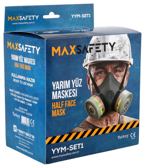 Max Safety YYM-SET1 Yarım Yüz Maskesi Seti Yym - 100+Yyf - 110 thumbnail 2
