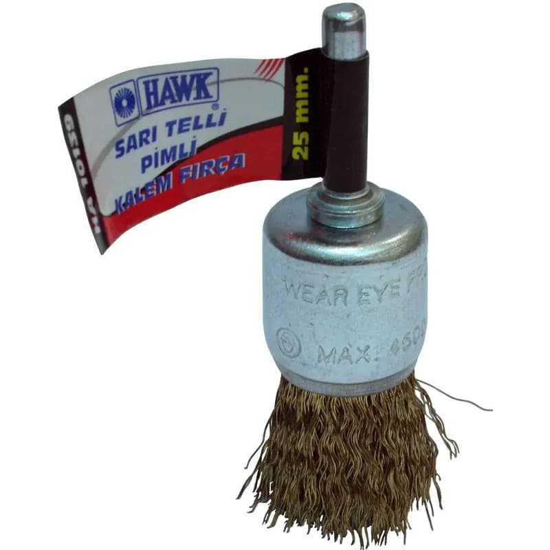 Hawk HA10137 Sarı Telli Pimli Kalem Fırça 30 mm
