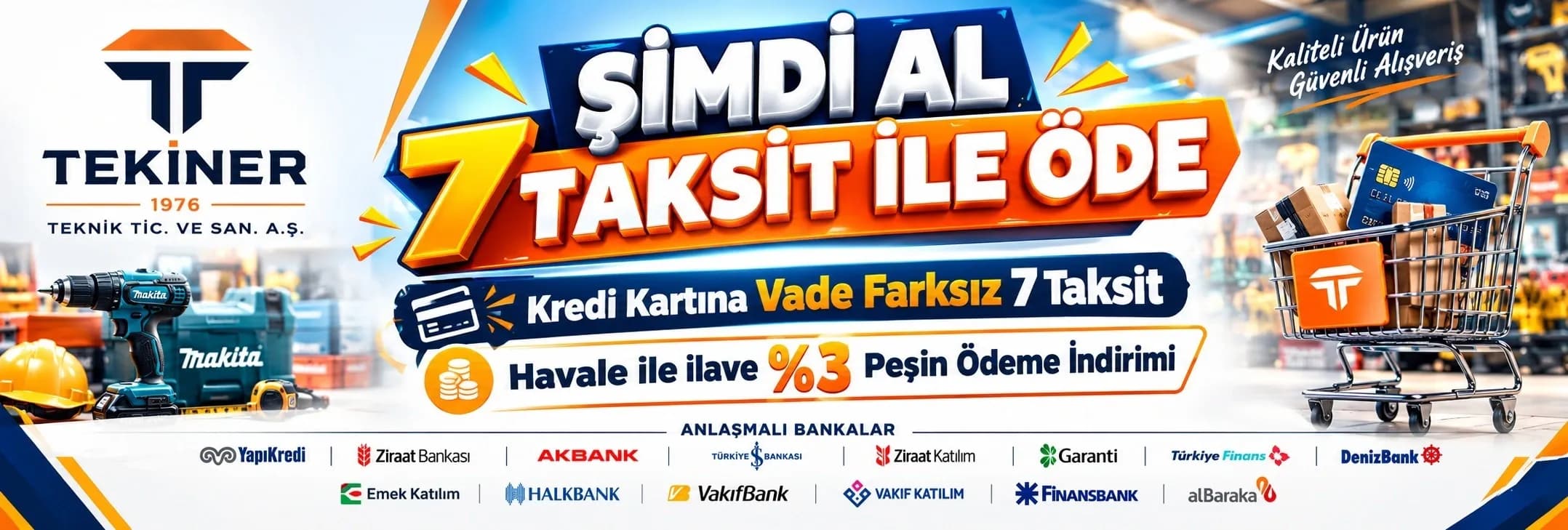 Vade Farksız 7 Taksit ile Ödeme Avantajı